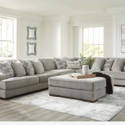 Bayless Smoke 4-Piece Sectional ( sectional couch sofa loveseat options