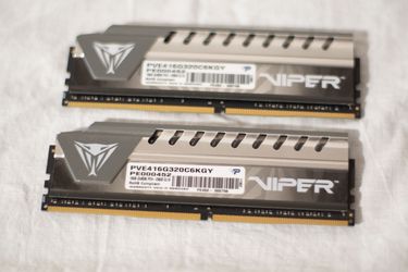 Patriot Viper Elite 16gb (2x8) DD4 desktop memory