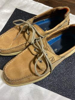 SPERRY TOP SIDER  Tan Leather Boat Shoes Size 10.5M