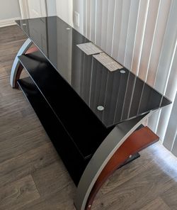 TV Stand - Metal and Glass