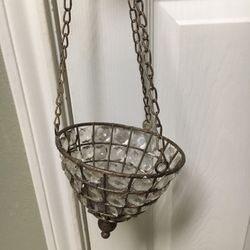 Small hanging planter/candle holder
