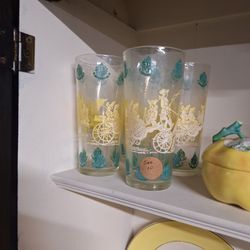 1950s Deus Major Dining Glasses Set Of 4
