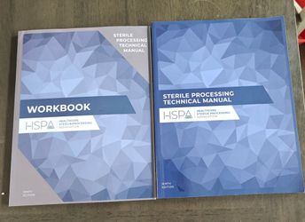 Sterile processing technical manual workbook combo