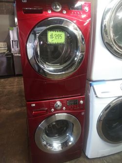 LG 24 in front load washer and dryer set working perfectly