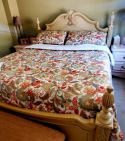 Beautiful J Queen C Comforter set.  Never used
