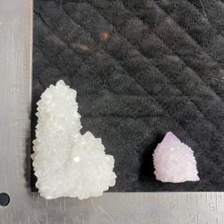 Spirit Quartz, Clear With Iridescent Rainbows, And Violet Amethyst!!! Collectors Bundle!!!!
