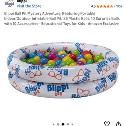 Brand New Blippi Ball Pit Mystery Adventure