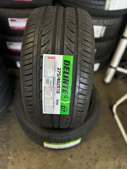 275/40R18 Delinte DH2 pair 2 new tires 275/40/18 llantas