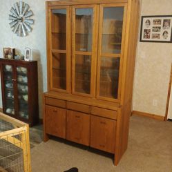 Oak China Hutch