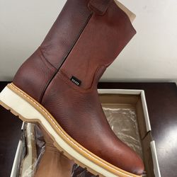 Silver wild work boots for Men size 9