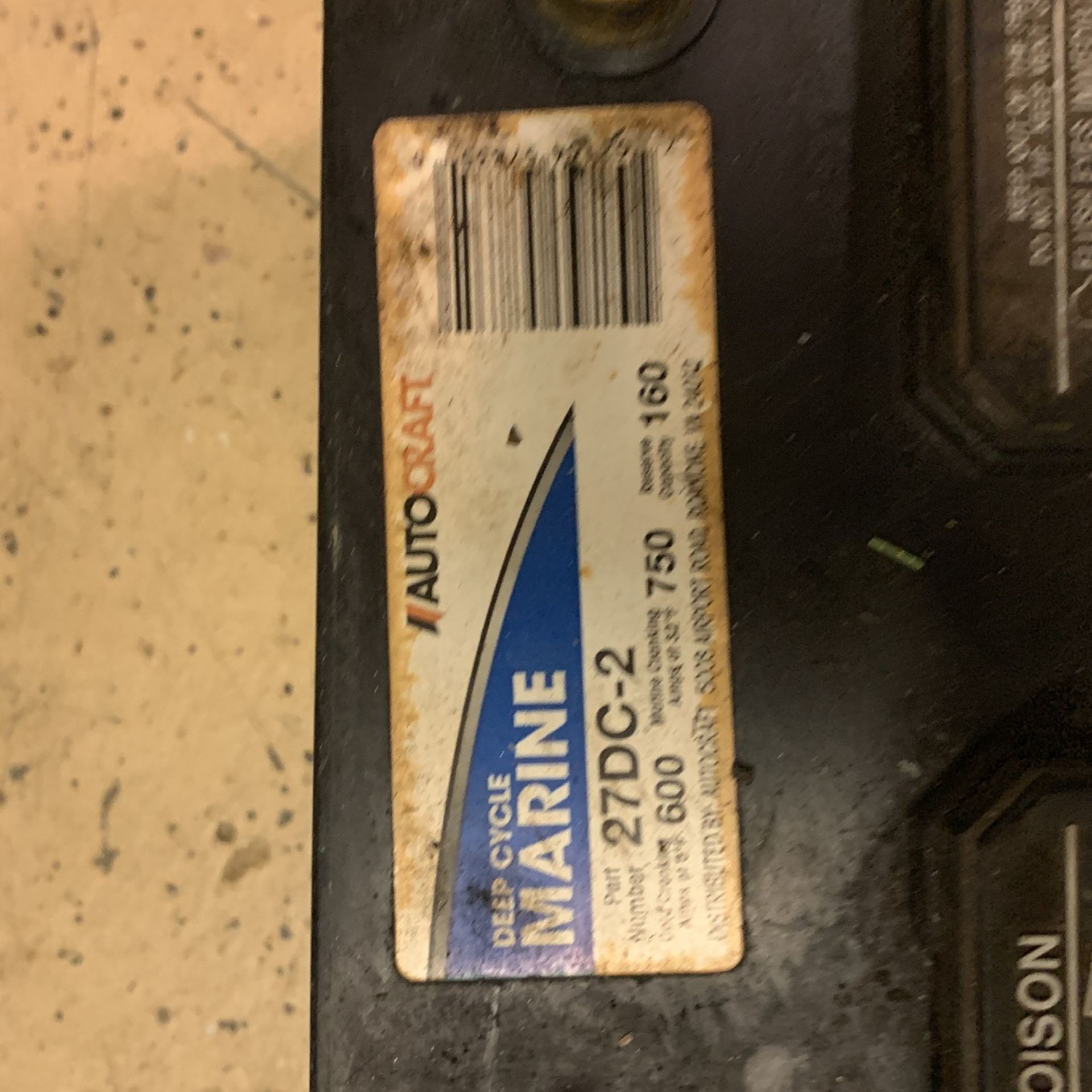 Autocraft Marine Battery 27dc-2