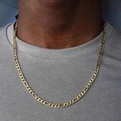 14k Gold Finish Figaro Chain