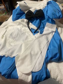 7-8 Years Alice in Wonderland Costume Dress with Headband