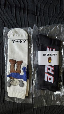 A Bathing Ape X Kaws Socks
