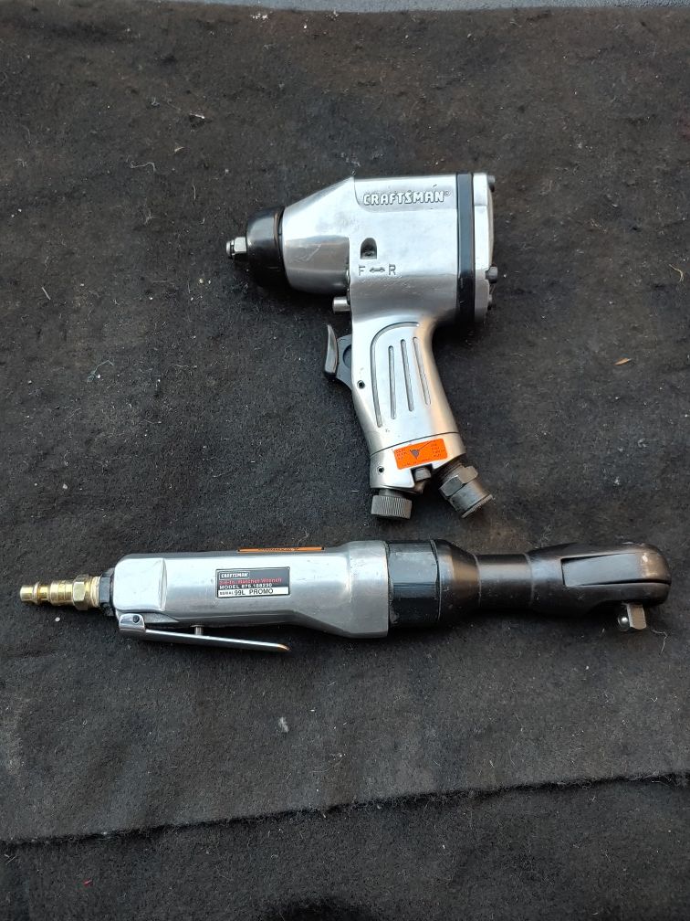 Craftsman 3/8" impact wrench and 3/8" ratchet wrench