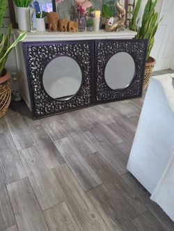 Brown Carved Wood Mirrors