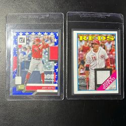 2023 Topps Series 1 Relic 1988 Theme & 2022 Donruss Independence Day Joey Votto