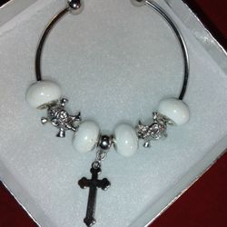 Murano beaded Charm Bracelet 