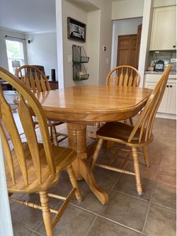 Dining table and chairs