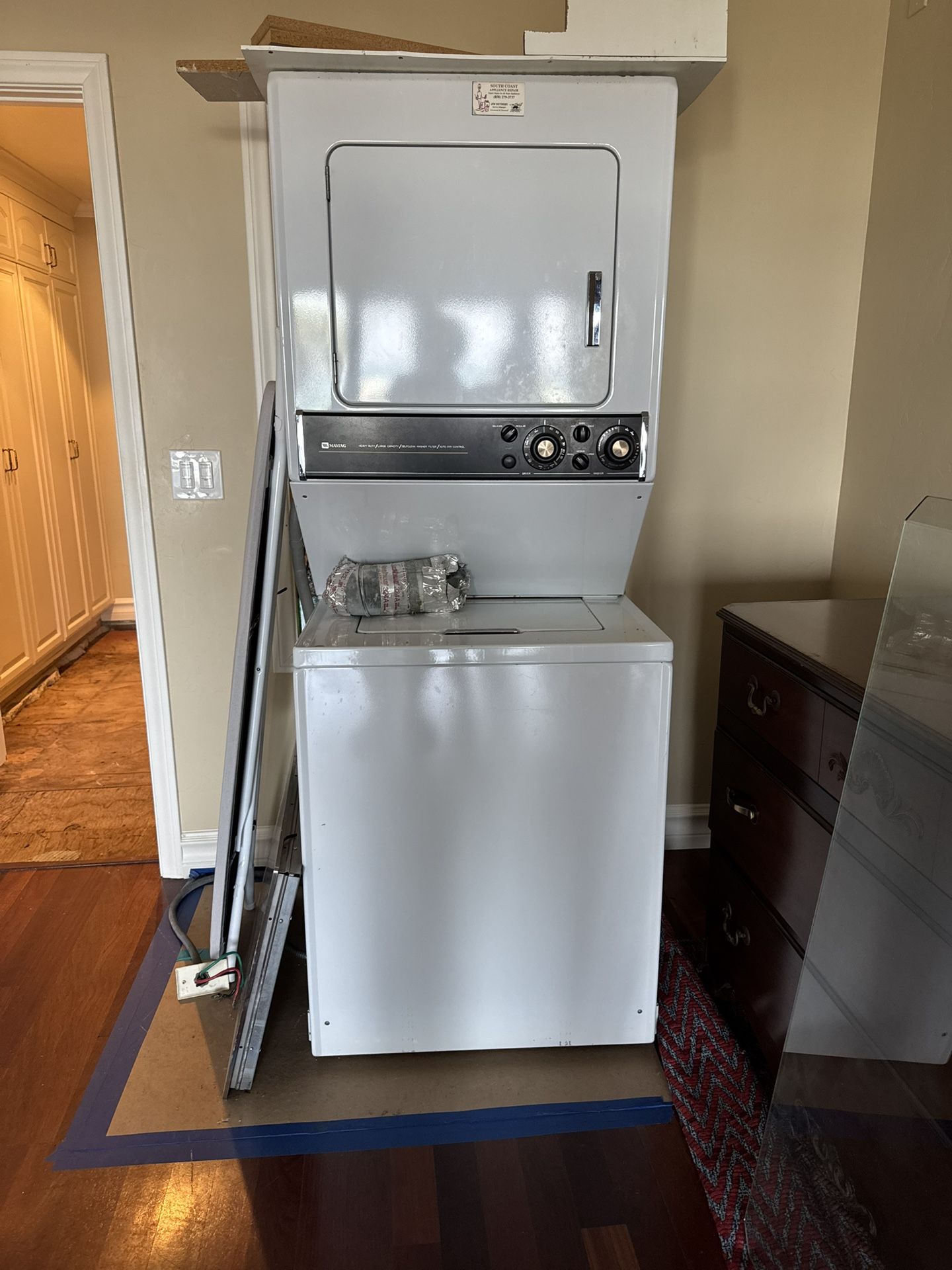 Maytag Stacked Washer/Dryer Unit