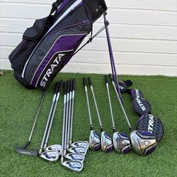 Callaway Strata Womens 16 Piece Golf Set Graphite Shafts 