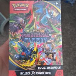 Pokemon Mega Evolution Phantasmal Flames Booster Bundle Factory Sealed
