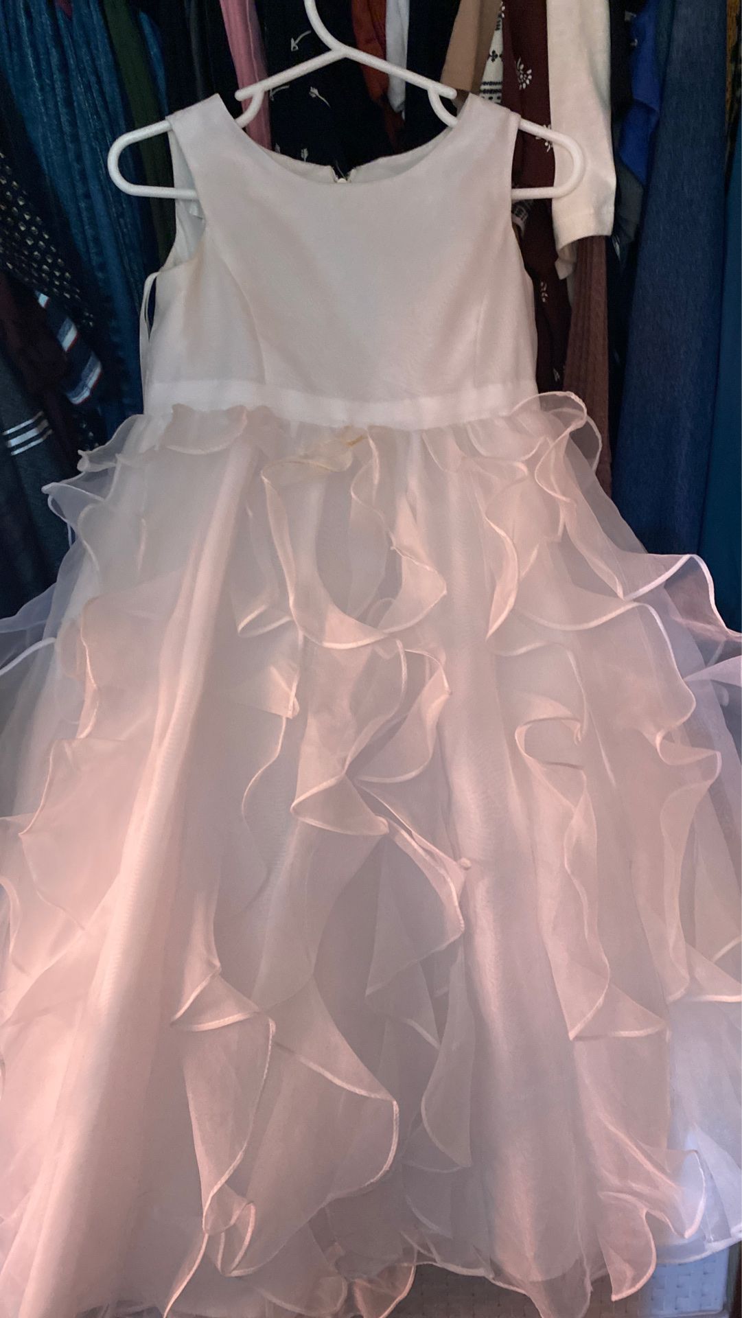 White Dress David’s Bridal 2T, Flower Girl Dress