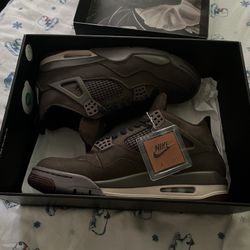 A Ma Maniére x Air Jordan 4 Retro ‘Dark Mocha’ VNDS OG ALL Size 10 Mens