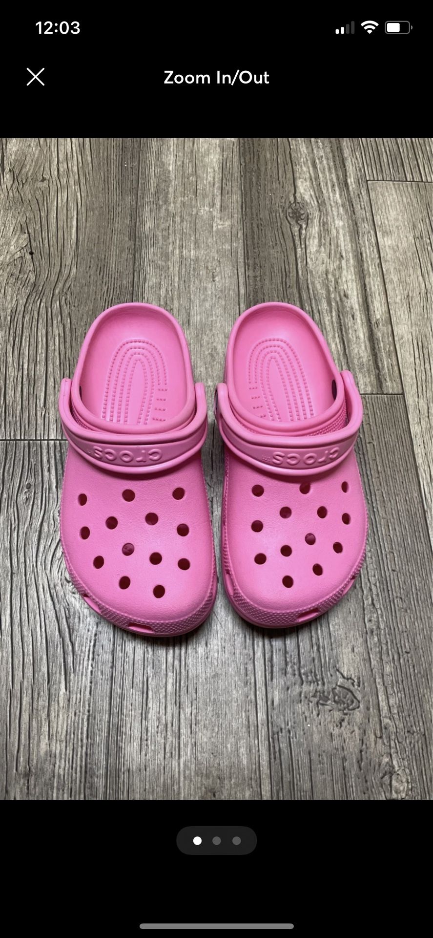 Pink Crocs