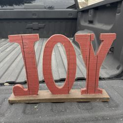 Joy wooden sign