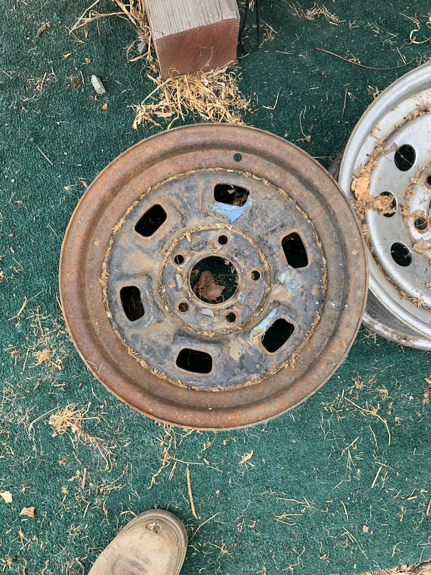 70-81 CAMARO STANDARD STEEL RALLY WHEELS / RIMS 14x7 5x4-3/4 BOLT PATTERN