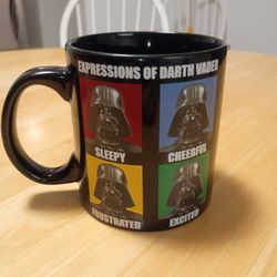 Star Wars Darth Vader Expressions Ceramic Mug , *SLIGHT CHIP ON BOTTOM*