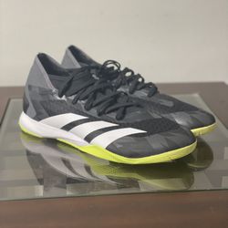 adidas Men’s Size 12 X CRAZYFAST Injection.1 Indoor Soccer Shoes Black IG6272