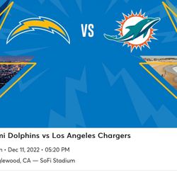 LA Chargers vs. Miami Dolphins 12/11/2022 @ 5:20pm Thumbnail