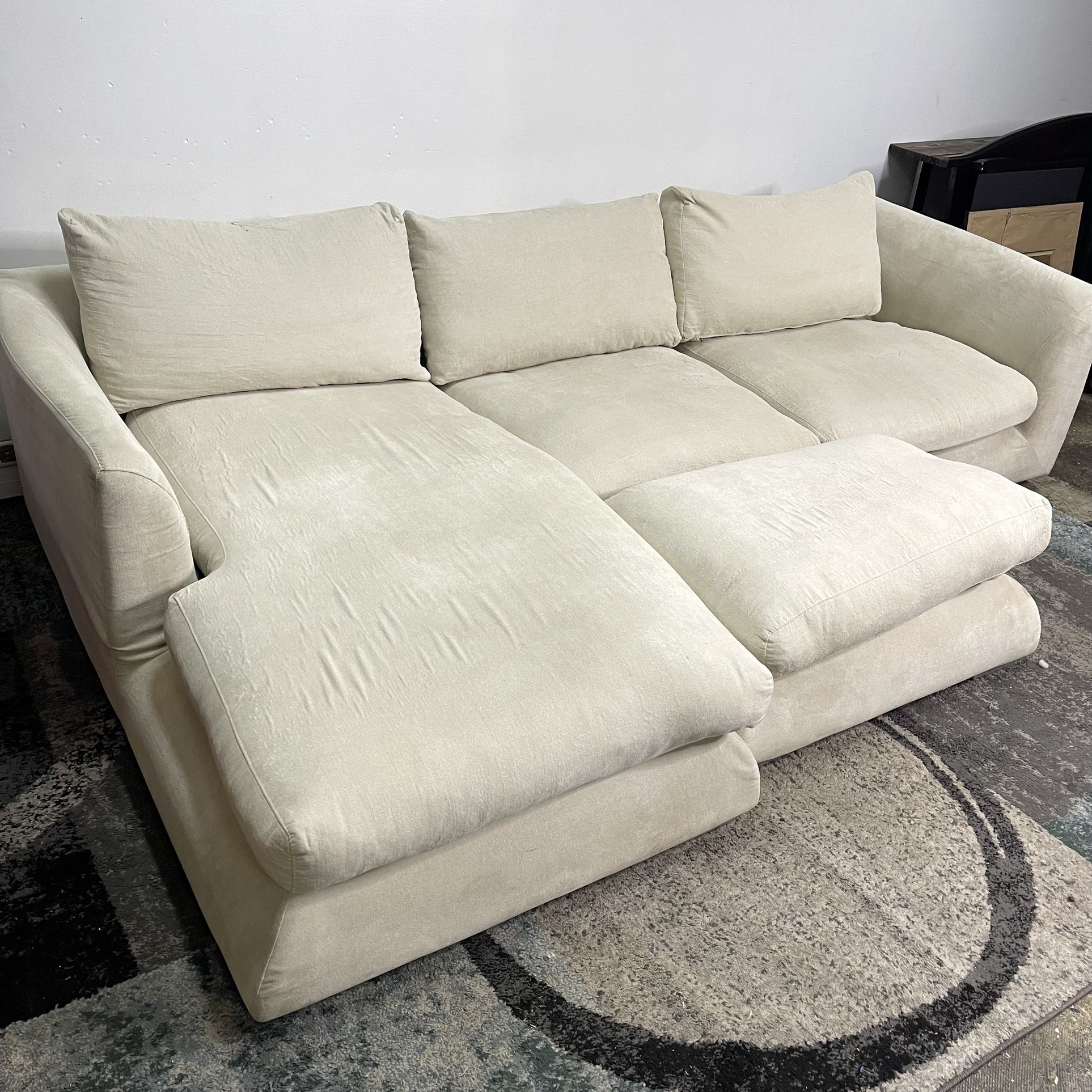Valyou Sectional Free Delivery Feather Sofa Ottoman Couch