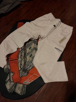 Light Oat Uncuffed Essentials Sweats