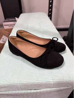 NWOB Chic Black Faux Suede Ballet Flats Size 10