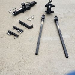 Travel Trailer Weight Distribution Hitch  And Leveling Jack