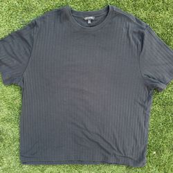Banana Republic Ribbed Black Tee (XXL)