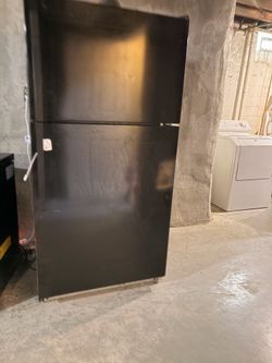 Black Top-Freezer Refrigerator