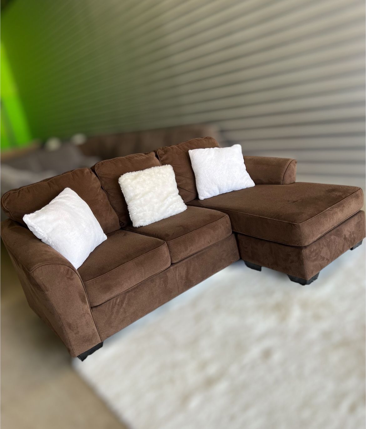 Small Used Sectional Sofa Couch (DELIVERY AVAILABLE)