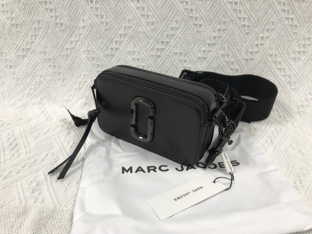 Marc Jacobs Colorblock Snapshot Crossbody Bag Black