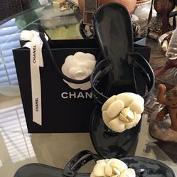 Chanel Brand Authentic Sandals Used It One Time Literally Brand New $575Or Best Offer