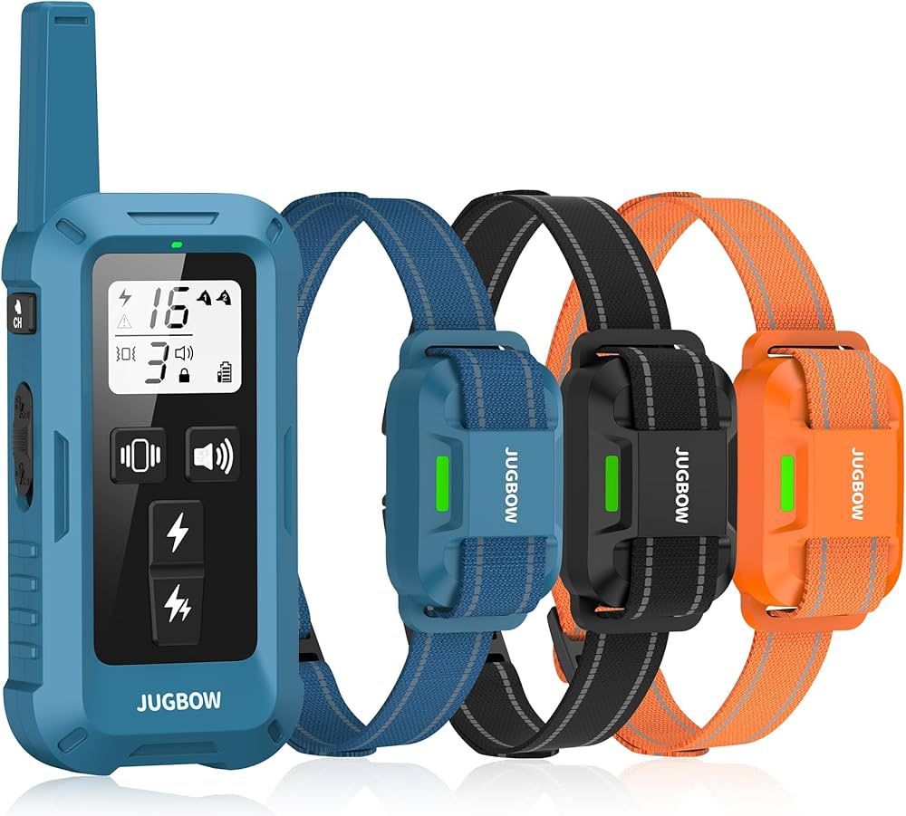 Brand New Unopened Jugbow Dog Training Collar for 3 Dogs- 4200FT Training Collars with Remote for 5-120 lb Large Medium Small Dogs, Rechargeable Wat