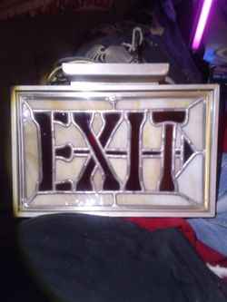 Vintage EXIT sign