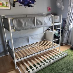 Twin Bunk Bed And Trundle Bed