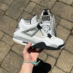Jordan 4 White Cement 