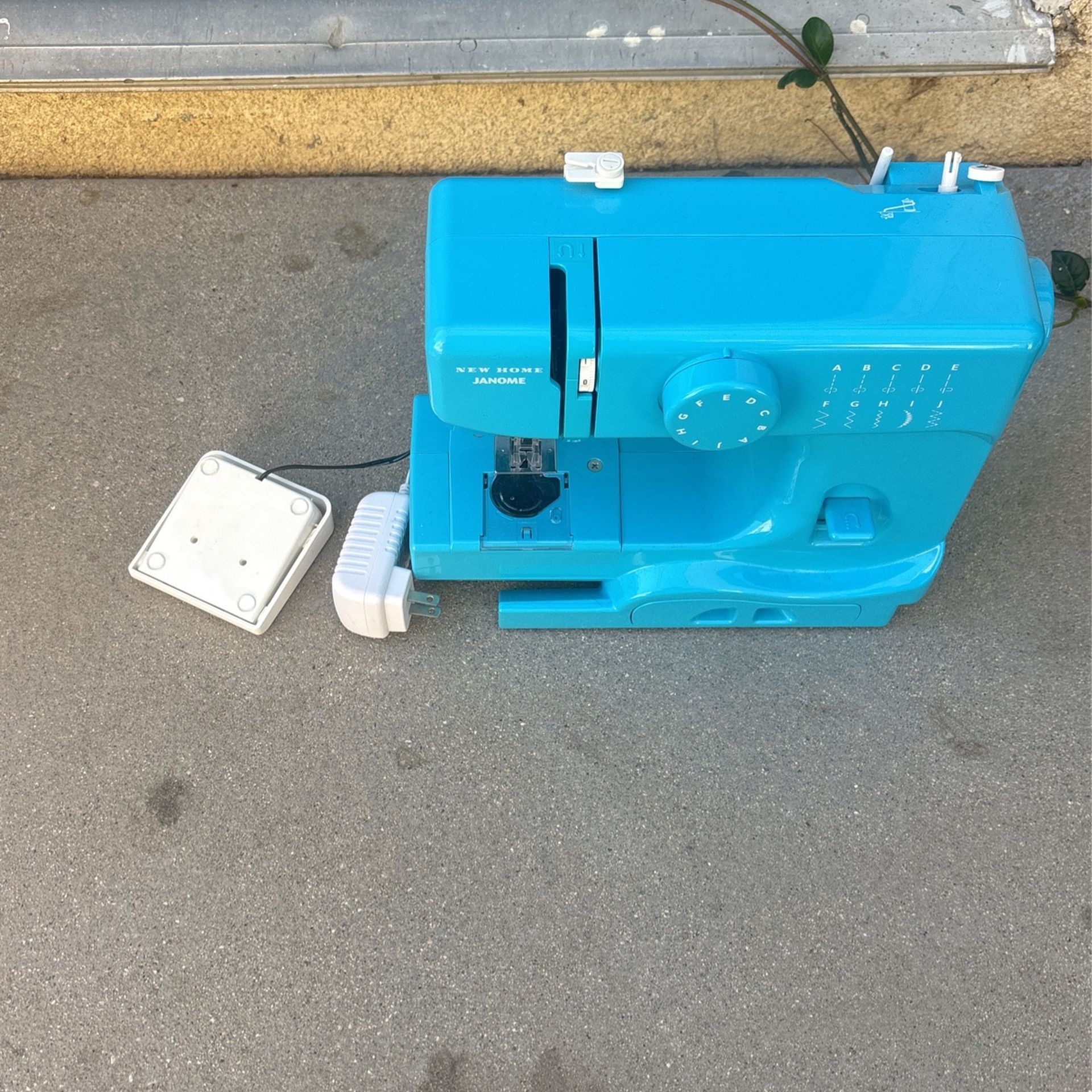 Blue Janome new home