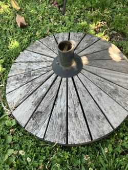 RARE Oversized HEAVY Umbrella Stand For Large Pole