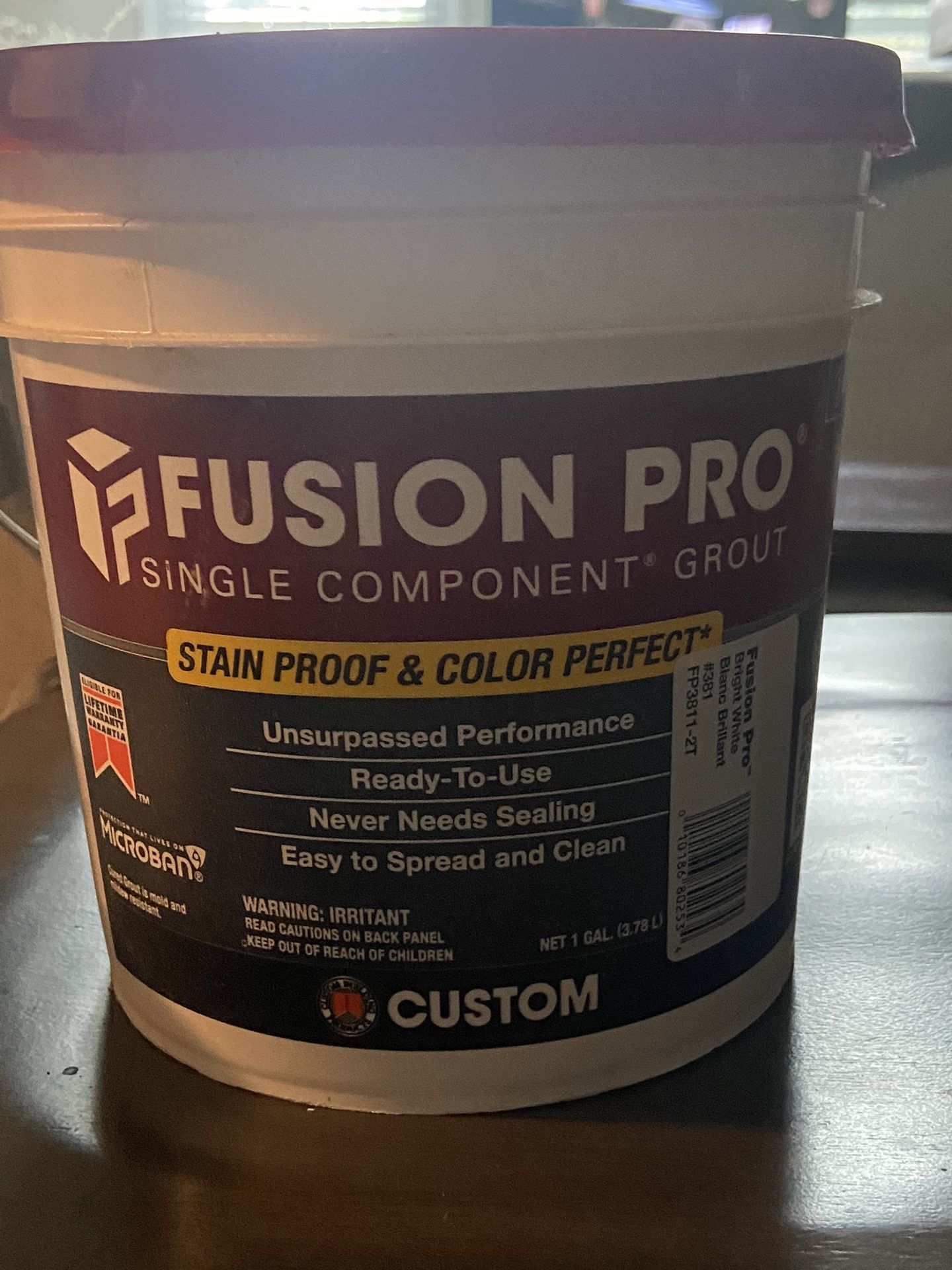 1gallon Bright White Grout
